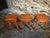 Vintage French Wooden Stools, 1950s, Set of 3 For Sale - Image 11 of 15