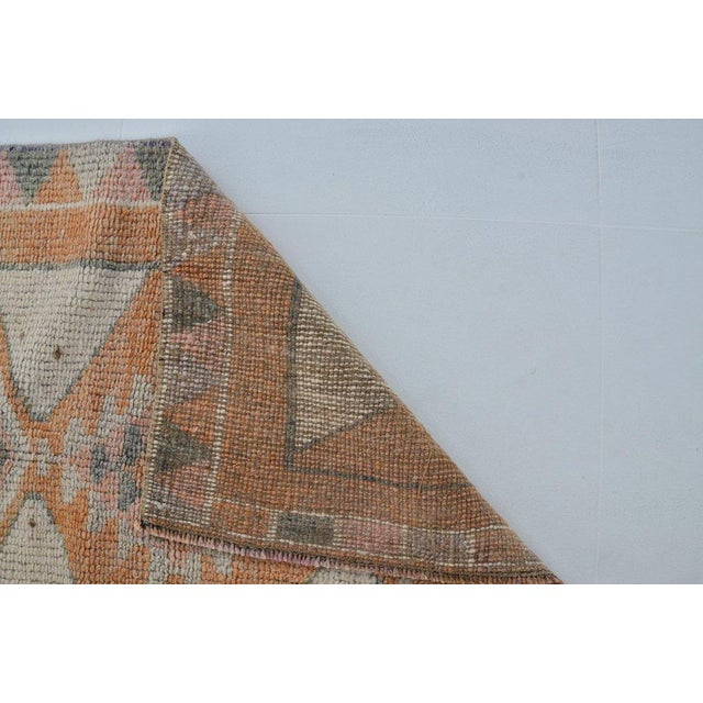 1960s Turkish Anatolian Herki Handmade rug in Turkish Tribal Decorative Herki Rug, Vintage Runner Rug, Turkish Vintage...