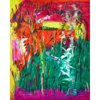 "Feed My Tongue / I Can Still Taste You / It’s Been 3 Weeks" - Large Abstract Oil Painting by Simon Findlay For Sale