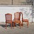 Vintage Louis XV Style Wood and Cane Dining Chairs, 1980s, Set of 4 For Sale - Image 9 of 18