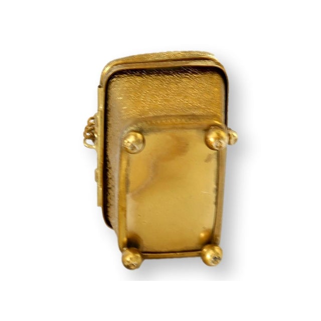 Victorian Antique Gilt Small Jewelry / Ring Box For Sale - Image 3 of 5