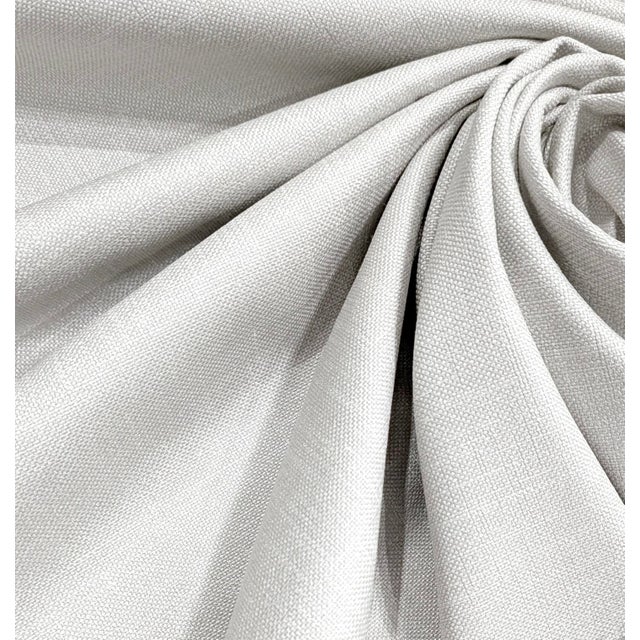 Thibaut Thibaut "Ambient" Platinum Metallic Basketweave Fabric- 7 Yards For Sale - Image 4 of 4