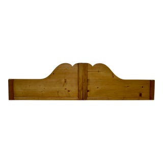 Antique Pine Queen Size Headboard For Sale