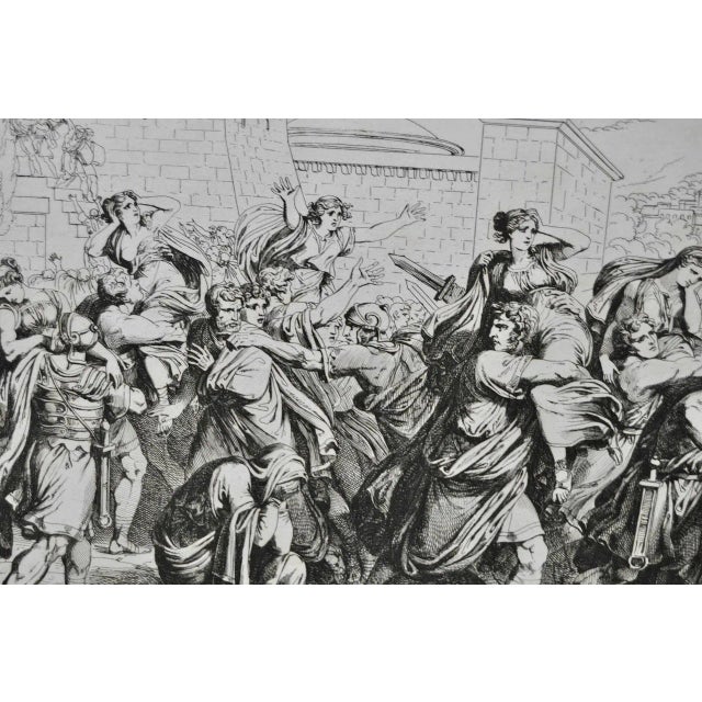 Bartolomeo Pinelli Engraving "The Sabine Rats Under the Rein of Romulus" c.1816 For Sale In San Francisco - Image 6 of 8