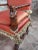 Late 19th Century 19th Century Baroque Red Upholstered Walnut Hall Chair For Sale - Image 5 of 8