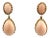 Cellini Coral 18k Yellow Gold Dangle Earrings - 2 Pieces For Sale