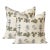 A Pair of Lauren Servati Textiles, Primula // Blues Pillows, 22"x22" For Sale