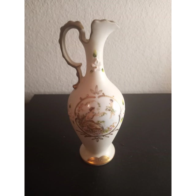 Ceramic 1960s Japanese Hand Painted Gold Gilded Bud Vase For Sale - Image 7 of 7