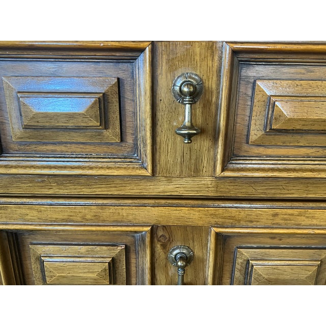 Vintage Drexel Esperado Mid Century Nine Drawer Dresser Solid Wood, Rare Collection For Sale - Image 10 of 18