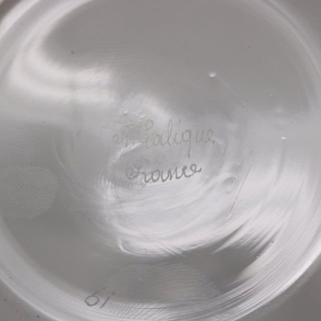 Transparent Rene Lalique Clear Glass 'Dornach' Decanter For Sale - Image 8 of 9
