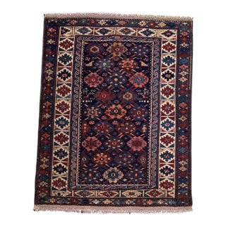 Exceptional Antique Kazak Rug | Bold Geometric Design | 2'8" X 3'8" For Sale