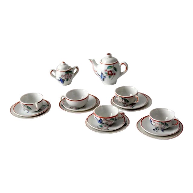 Vintage Japanese Miniature Porcelain Tea Set Chairish