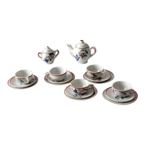 Vintage Japanese Miniature Porcelain Tea Set