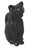 This item is a vintage Italian art ceramic black cat pitcher or creamer, often associated with mid-century ceramics. It...