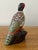 Midcentury Handpainted Pheasant Stone Carving With Glass Eyes For Sale - Image 6 of 8