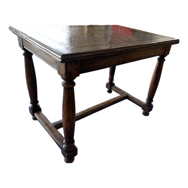 1980's Guy Chaddock Solid Parquet Topped End Table For Sale