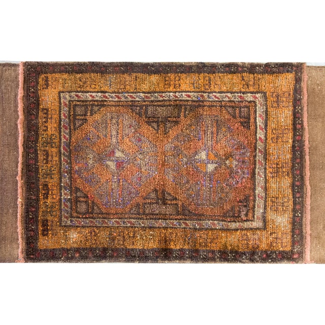 Tribal Vintage Persian Baluch Rug For Sale - Image 3 of 14