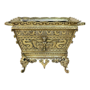 19th Century French Chinoiserie Bronze Jardiniere ~ Planter