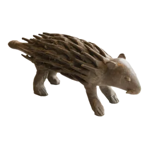 Vintage African Porcupine Sculpture