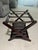 Modern Vintage Brown Wood Luggage Rack For Sale - Image 3 of 3