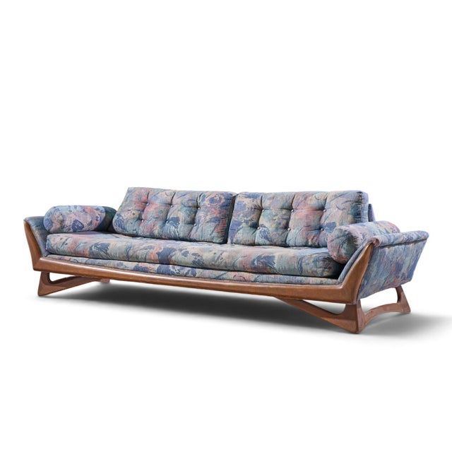 Mid-Century Modern Adrian Pearsall for Craft Associates Mid Century Gondola Sofa For Sale - Image 3 of 9