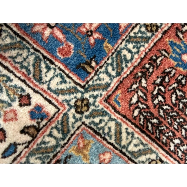 1960s 7ft 1in × 11ft 7in Iranian Bakhtiari Tree of Life Hand Woven Area Rug, Circa 1960's For Sale - Image 5 of 13