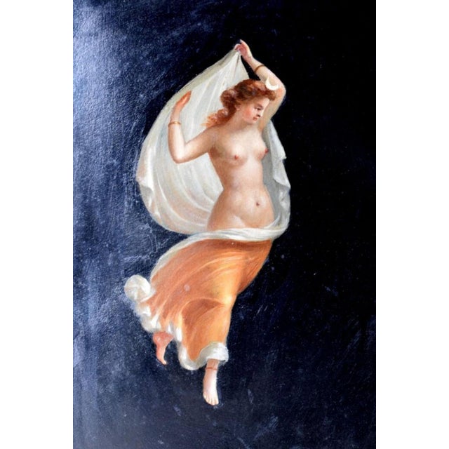 Italian School Artist, Night and Day, 19th Century, Oil Paintings, Framed, Set of 2 For Sale - Image 4 of 7