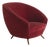 Italian Red Armchair by Guglielmo Veronesi for ISA Bergamo, 1950s - 2 Available For Sale