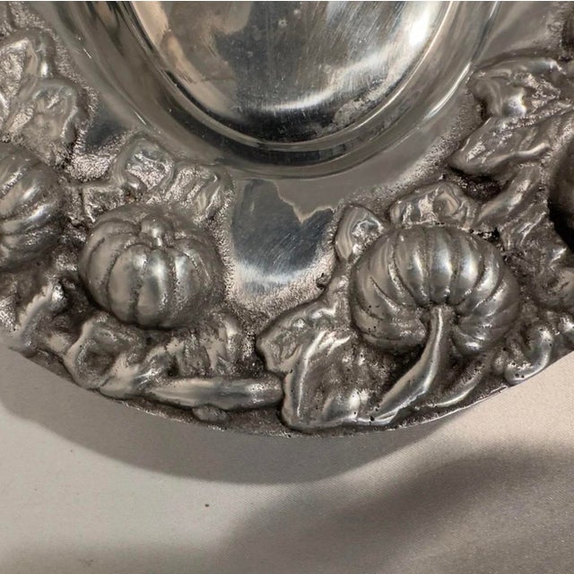 Arthur Court cast metal fall motif large decorative tray measuring 18" L x 13"W x 3"H. In the style of Arthur Court metal...