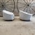 Pair of Vintage 1950s French-Style Plush Ivory Lounge Chairs After Royere For Sale - Image 11 of 13