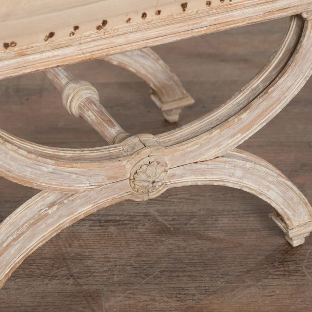 19th Century Swedish White Tabouret Stool For Sale - Image 6 of 11