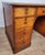 Brown Victorian Writing Desk in Oak and Leather, 1890 For Sale - Image 8 of 18
