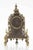 Victorian Brass and Art Glass Table Clock, UK, Late 19th Century For Sale - Image 5 of 6