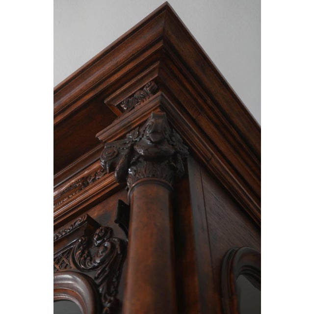 Henredon Extremely Large Curio China Cabinet For Sale - Image 12 of 17