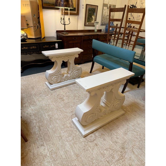 Kreiss Kreiss Double Pedestal + Beveled Glass Top Dining Table For Sale - Image 4 of 11