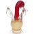 Murano Seguso Vetri d'Arte Murano Vintage Red Head Gold Flecks Body Italian Art Glass Baby Duck Bird Figure For Sale - Image 4 of 7