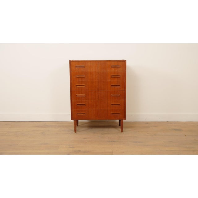 Vintage Danish Chest of Drawers in Teak For Sale - Image 9 of 9