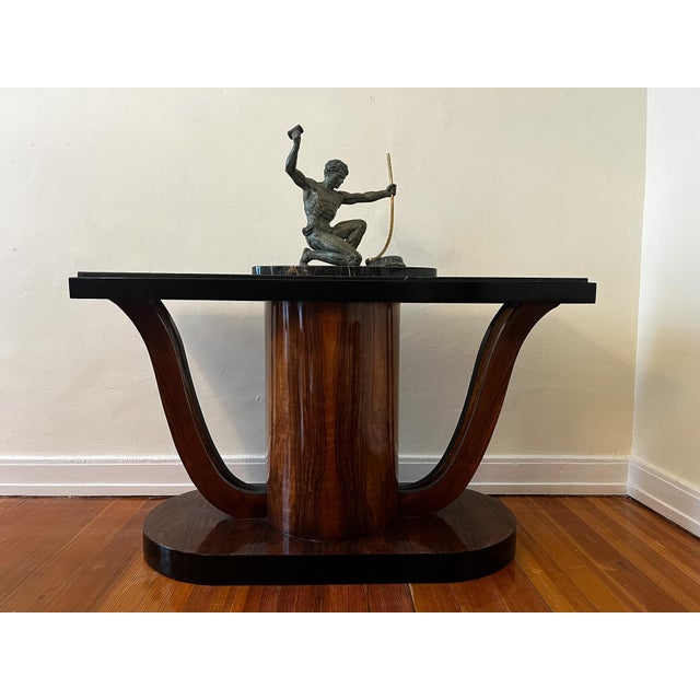Art Deco Console with Marble Top, 1920s For Sale - Image 3 of 10