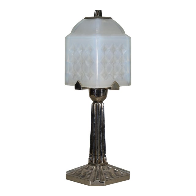 French Art Deco Lamp by Simonet & Dieupart 1930 France For Sale