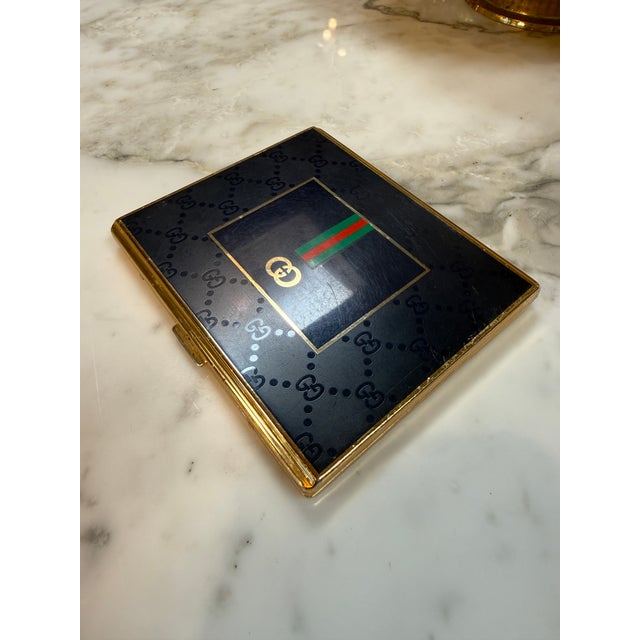 Blue Vintage Gucci Blue Lacquer Cigarette Case, Italy, 1970s For Sale - Image 8 of 8
