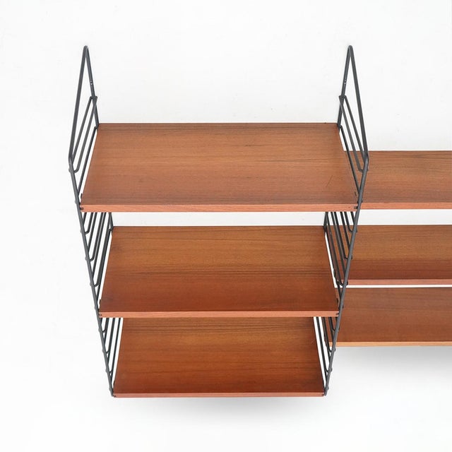 Vintage Wall-Mounted Bookcase, 1960s For Sale - Image 9 of 14