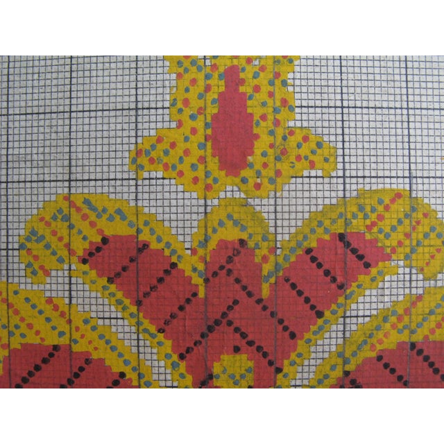 Paper Antique French Textile Design For Sale - Image 7 of 7