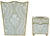 Add a touch of elegance to your home with our hand-painted metal tissue holders, and wastepaper baskets. Each item is...