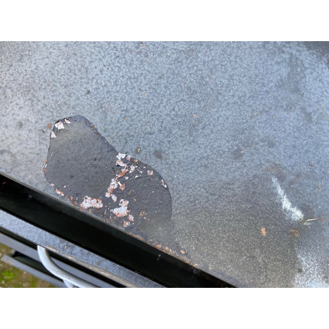 1940s General Fireproofing Metal Tanker Desk For Sale - Image 10 of 12