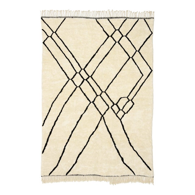Hand-Knotted Wool Rug by Azele Studio For Sale