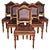 Brown 19th Century Victorian English Oak Dining Chairs, Set of 6 For Sale - Image 8 of 8