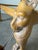 Vintage Egyptian Revival Hand-Carved Wood Lion Coffee Table With Inset Glass Top For Sale - Image 10 of 12