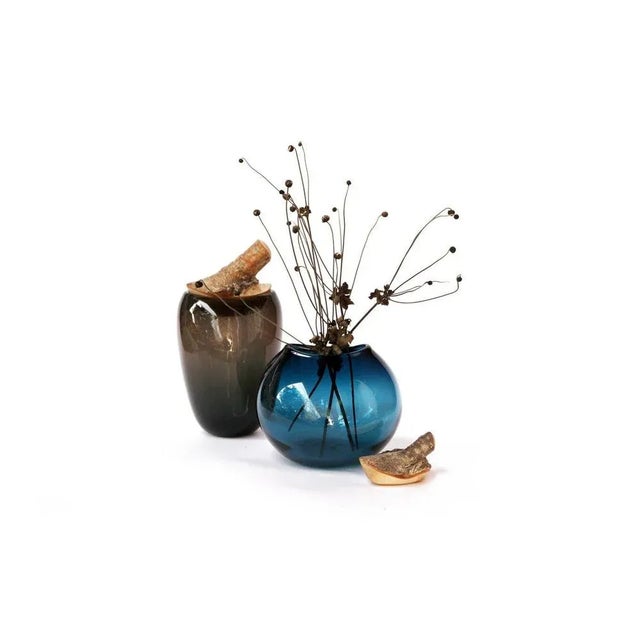 Tall Smokey Branch Vase by Pia Wüstenberg For Sale - Image 6 of 8
