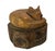 Brown Vintage Hand Carved Sleeping Fox/Cat Log Sculpture For Sale - Image 8 of 11