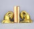 1930s Art Deco Ram's Head Bookends by Cornell Foundry, NY These Art Deco bookends of stylized ram's heads were...